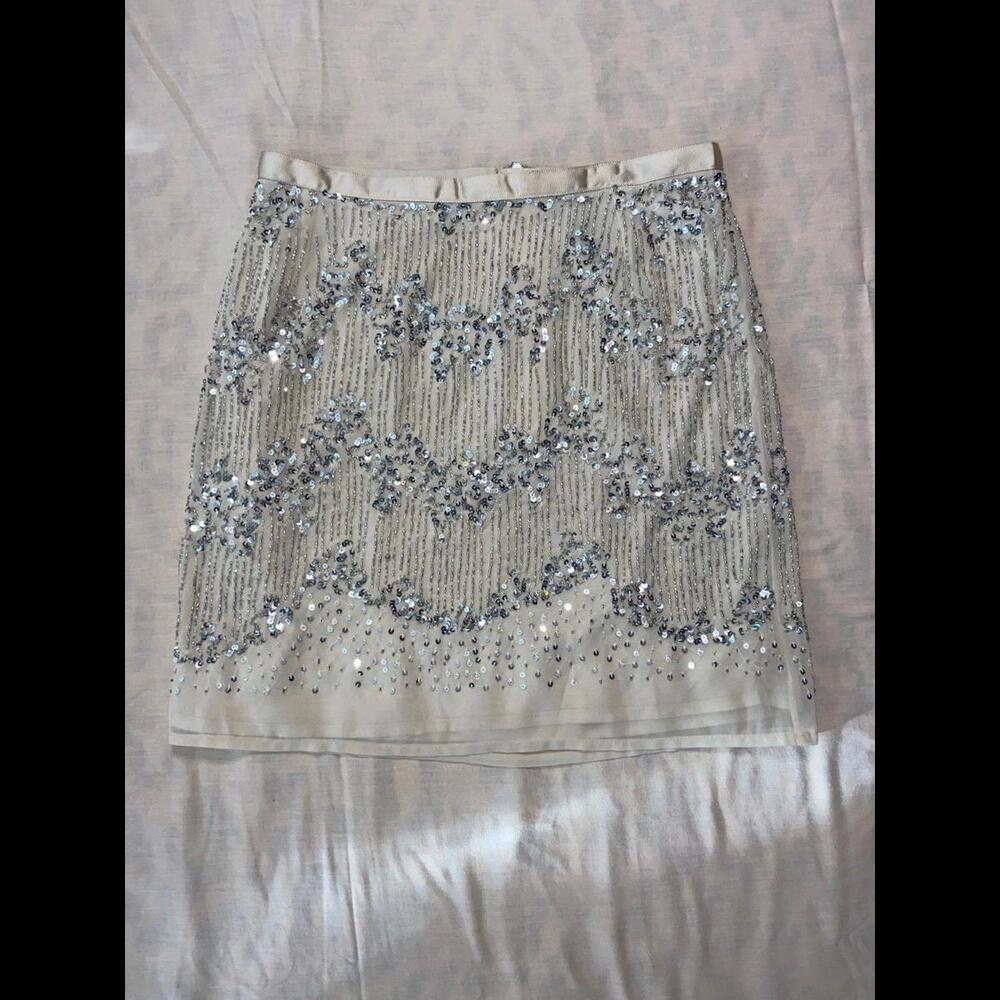 H and M sequin skirt